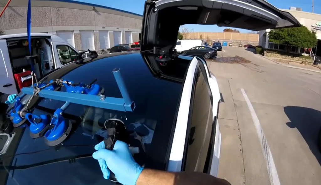 Tesla windshield replacement in Greeley, CO