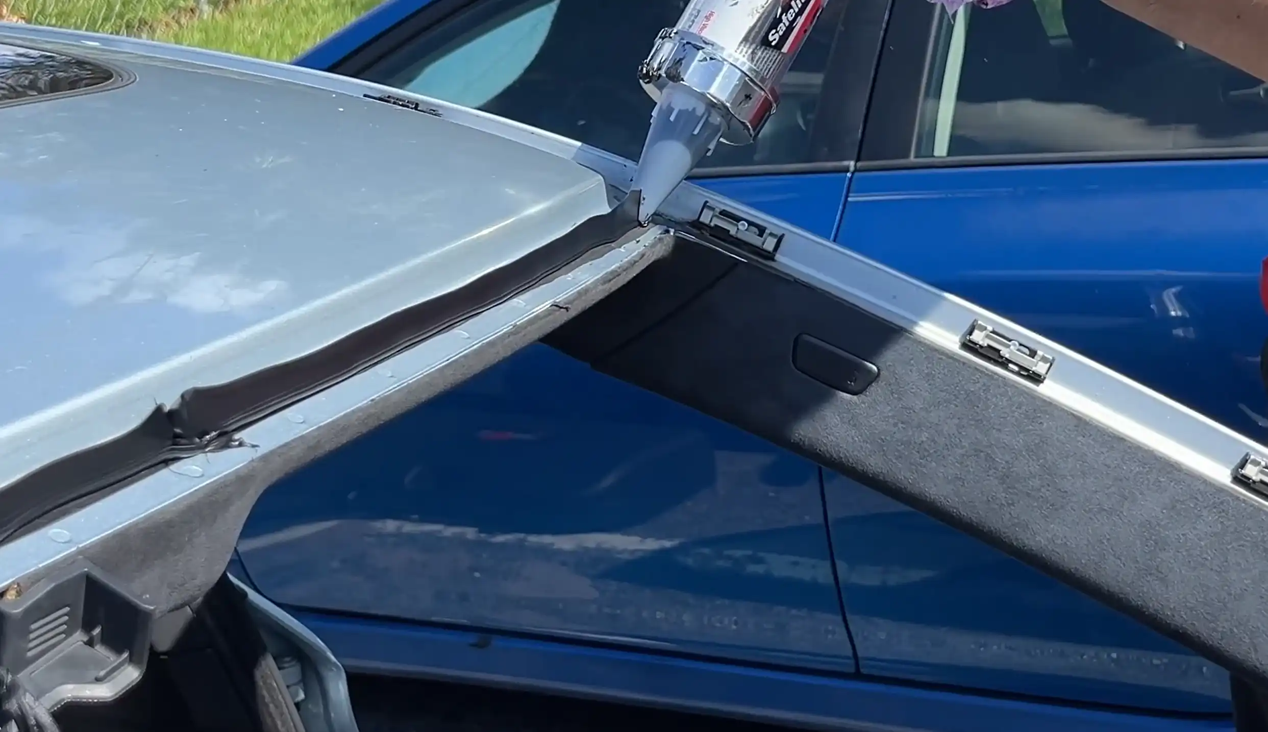 Applying new urethane adhesive