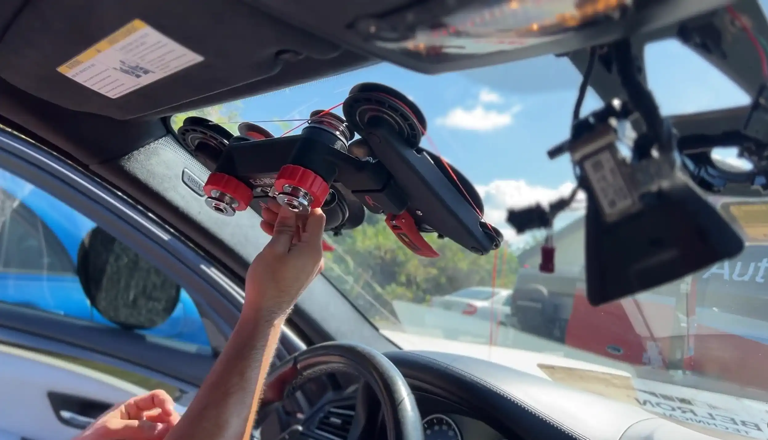 Removing old windshield in Greeley